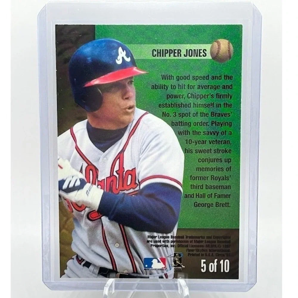 Chipper Jones Fast Track 1997 Fleer SkyBox Circa 97 #5 of 10 MLB Atlanta Braves